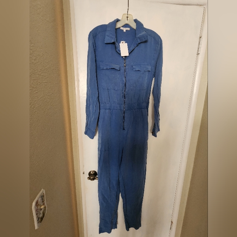 Blue Chambray Jump Suit